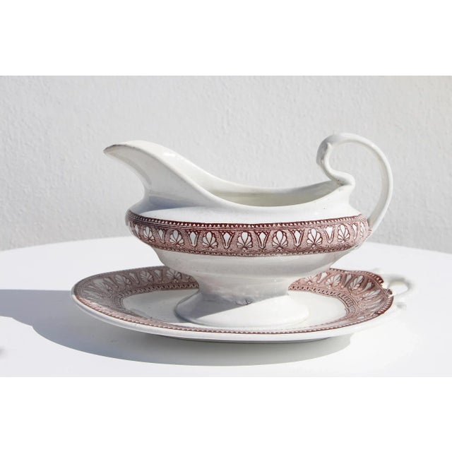 Traditional 19th Century Portuguese Transferware Sauce or Gravy Boat For Sale - Image 3 of 13