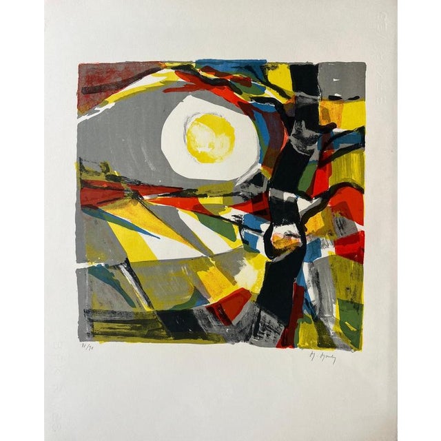 Marcel Mouly, The Black Tree, Lithograph For Sale - Image 6 of 6