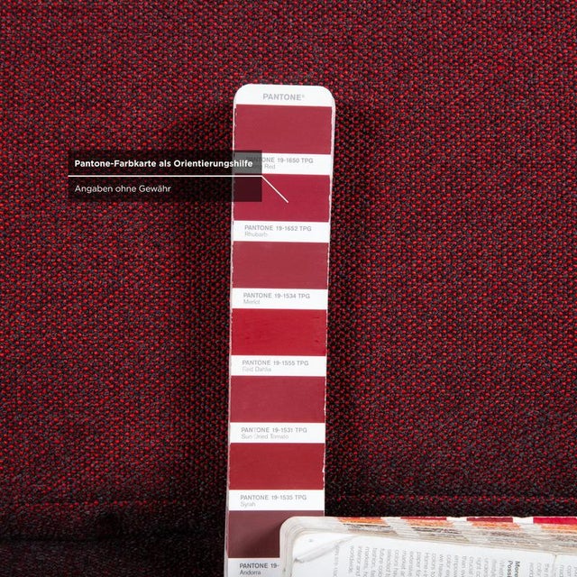 Red Textured Fabric CL 500 Two-Seater Sofa For Sale - Image 8 of 13