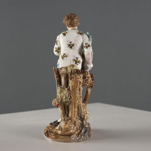 German Figurines from Volksted Porcelain, Set of 2 For Sale - Image 12 of 16