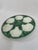 Mid-Century Modern 1950s French Longchamp Green and White Oyster Plate For Sale - Image 3 of 16