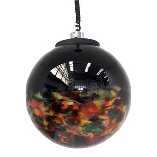 Mid 20th Century Multi-Color Murano Globe Pendant For Sale