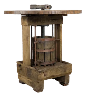 ​​​​​​​Standing Bar Wine Tasting Table From Old Wine Press, Hungary Circa 1900