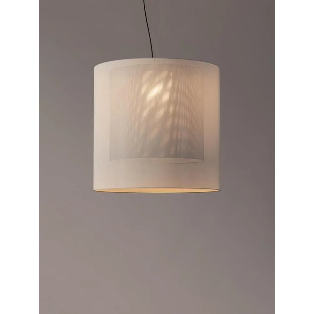 White and grey moaré xl pendant lamp by antoni arola dimensions: d 83 x h 81 cm materials: metal, polyester. Available in...