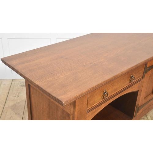 Arts and Crafts Oak Sideboard, 1890s For Sale - Image 10 of 14