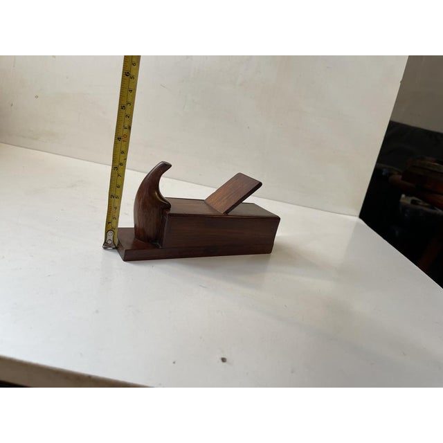 Brown Antique Woodworking Plane Shaped Oak Box, 1890s For Sale - Image 8 of 11