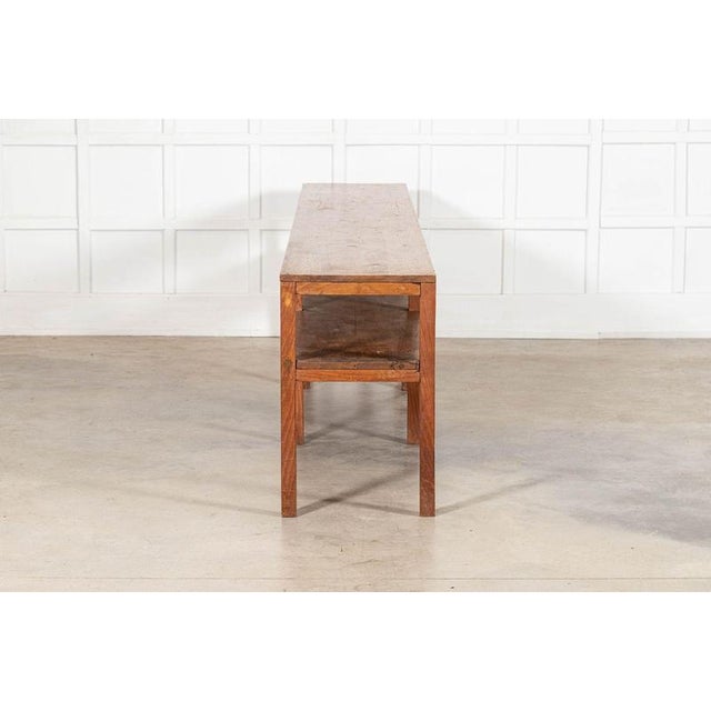 Vintage French Monastery Pine Server Table, 1920 For Sale - Image 10 of 18
