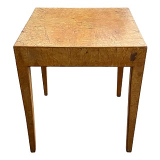 1950s Fine Italian Burl Wood Coffee Table by Cannell & Chaffin For Sale