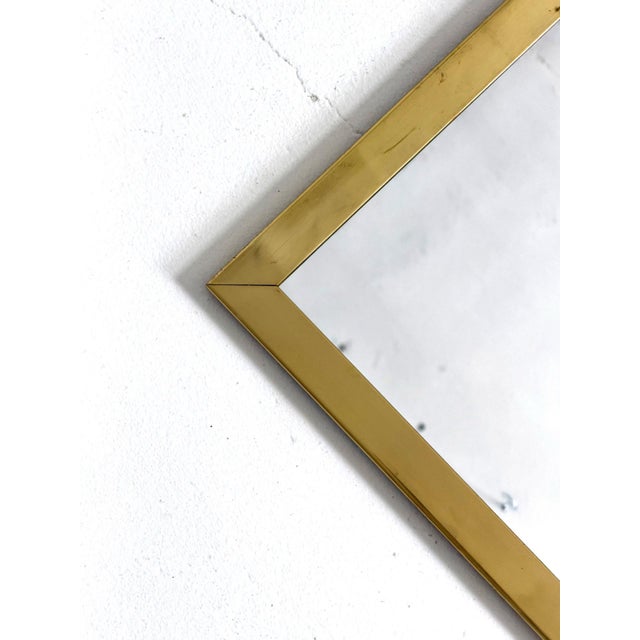 Vintage Brass Mirror, 1960s For Sale - Image 4 of 5