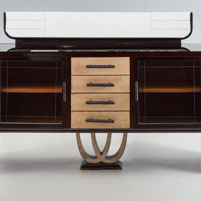 Vintage Italian Art Deco Dining Room Set, 1930s, Set of 11 For Sale - Image 4 of 18