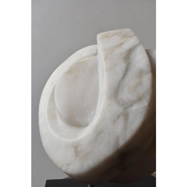 Vintage Mounted Biomorphic Marble Sculpture, "Swirling," by Helen Charney, Circa 1980s/90s For Sale - Image 11 of 12