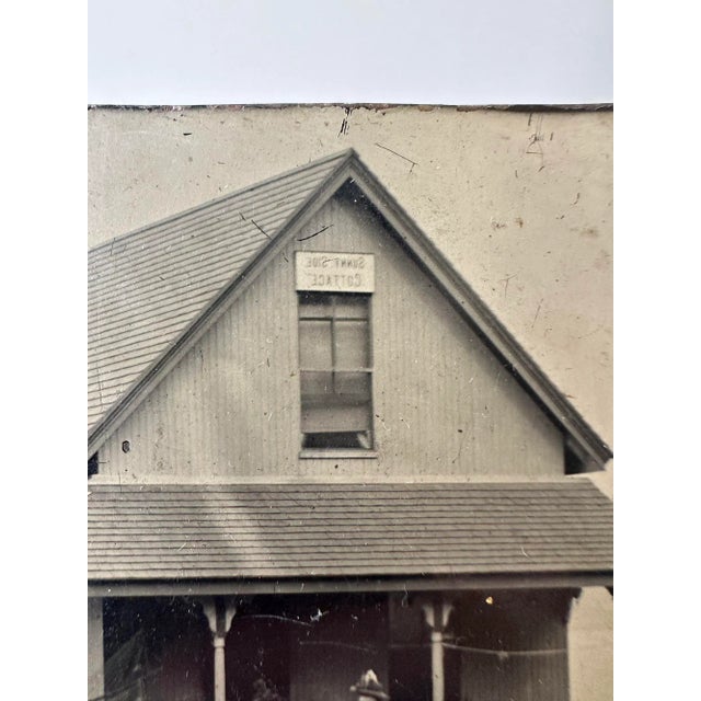 Antique Tintype Group Portrait at "Sunny Side Cottage," Circa Late 19th Century For Sale In New York - Image 6 of 10