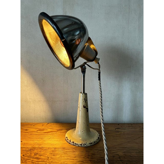 Cream Table Lamp in the style of Fritz Pendorff, 1950s For Sale - Image 8 of 10