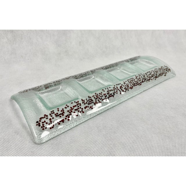 Candleholder with Bohemian Pomegranate attributed to Sklarna Turnov For Sale - Image 9 of 11