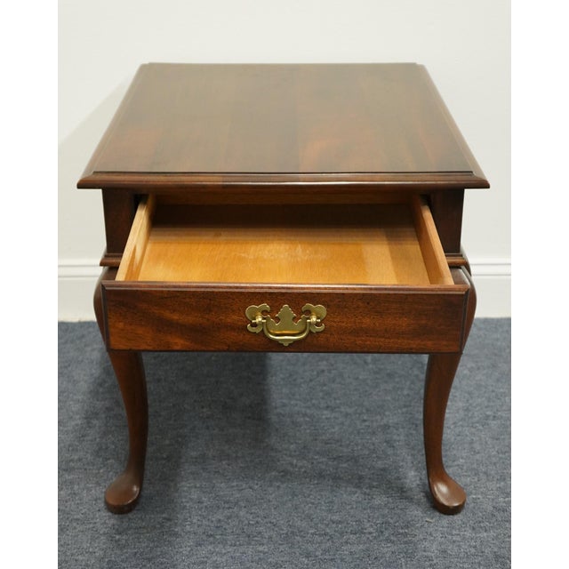 Cresent Furniture Solid Cherry Traditional Style 22" Accent End Table For Sale - Image 4 of 12