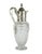 Victorian Late 19th Century Victorian Crystal Pitcher With Sterling Silver Mounted Collar and Hinged Lid, United Kingdom For Sale - Image 3 of 10