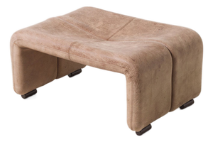 Coronado Leather Ottoman by Tobia Scarpa for B&B Italia, Italy, 1980s