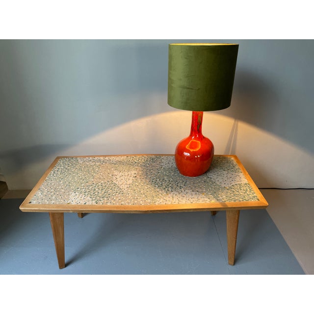 Orange Ceramic Table Lamp, 1970s For Sale - Image 5 of 18