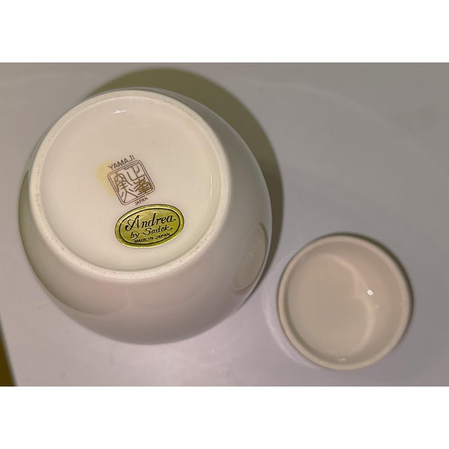 Cream Vintage Floral Ginger Jar For Sale - Image 8 of 8