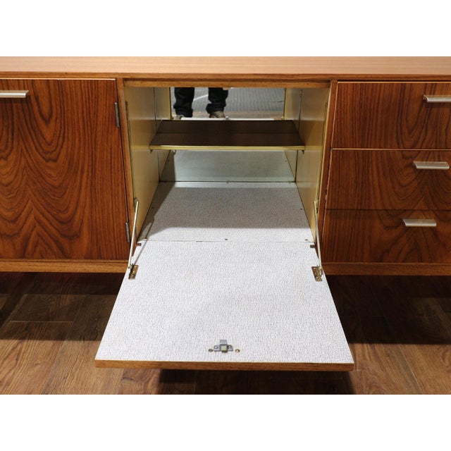 1960s Mid Century Modern Vintage Teak Sideboard Credenza by Wrighton Danish Style For Sale - Image 13 of 15