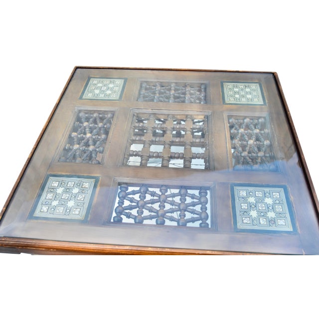 Early 20th-Century Moorish-Patterned Mother-Of-Pearl Side Table For Sale In New York - Image 6 of 6