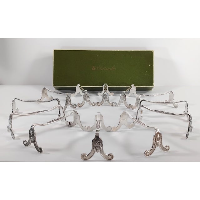 1950s 1950s 12 Christofle Marie Antoinette Model Knife Holders For Sale - Image 5 of 7