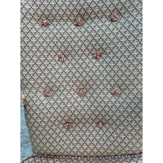 Pair of Antique French Provincial Style Upholstered Rush-Seat Armchairs For Sale In Dallas - Image 6 of 12