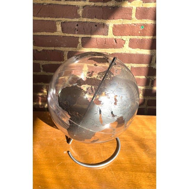 Silver Ultra Modern Simplicity 12" Scanglobe For Sale - Image 8 of 11