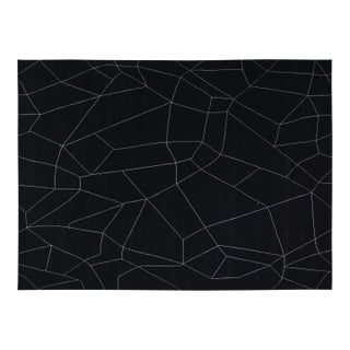 Moroccan Hand Knotted Wool Rug, 8'x10'1" For Sale