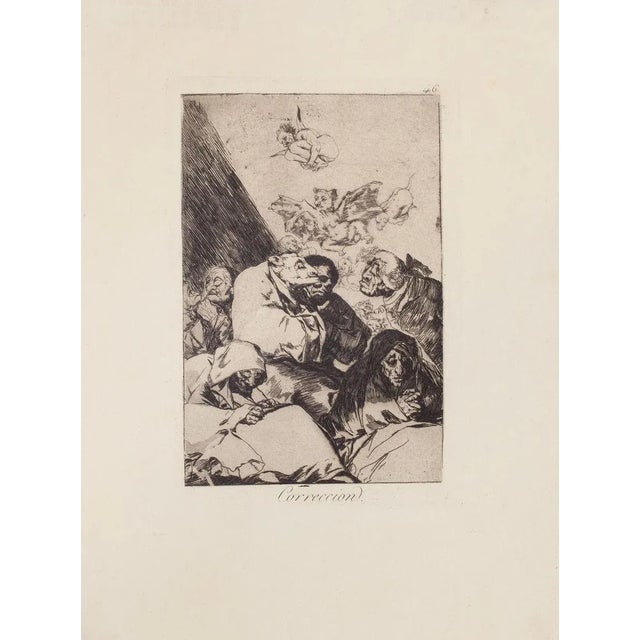 Correccion is an original artwork realized by Francisco Goya and published for the first time in 1799. Etching on wove...