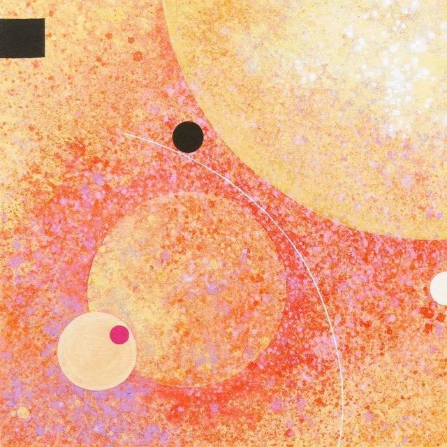 'Abstract in Coral and Gold' by John Franklin Sommers, 1987 For Sale In Monterey, CA - Image 6 of 11