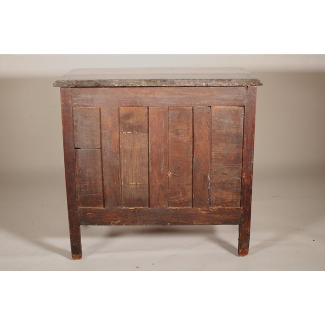 18th Century Continental Fruitwood Chest of Drawers With Marble Top For Sale - Image 13 of 15