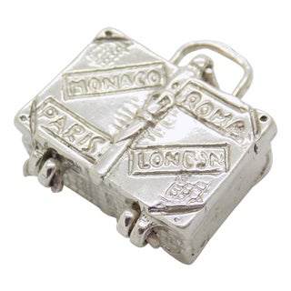 Vintage Italian Handmade Silver Luggage Box, Italy, 1970s For Sale