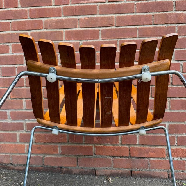 Mid 20th Century Pair of Attributed Hans Brattrud Teak Bentwood “Scandia” Chairs for Hove Mobler For Sale - Image 12 of 12