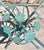 Lee L. Woodard & Sons Mid Century Woodard & Sons Wrought Iron Daisy Flower Round Glass Top Patio Table For Sale - Image 4 of 12