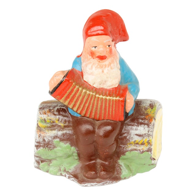 Small Terracotta Garden Gnome from VEB, 1970s For Sale