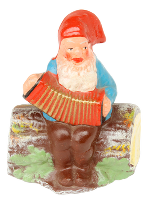 Small Terracotta Garden Gnome from VEB, 1970s