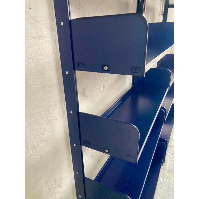 Blue Bookcases from Lips Vago, 1960s, Set of 2 For Sale - Image 8 of 18