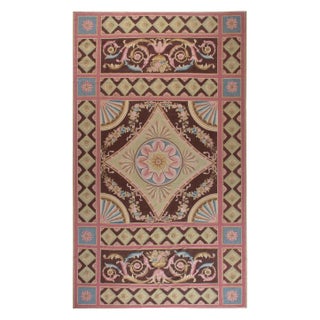 Contemporary Aubusson Design Handmade Wool Rug by Doris Leslie Blau For Sale