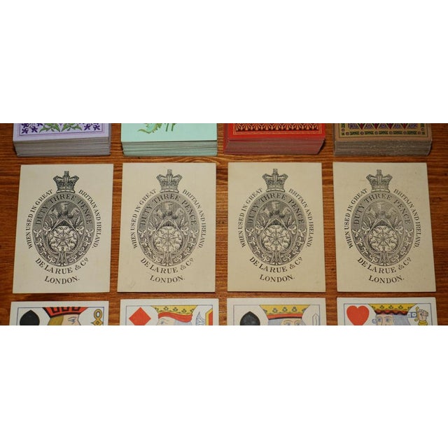 Coromandel Wood Cribbage Set with De Larue & Co. Cards from Edward & Jones, 1850s For Sale - Image 10 of 18