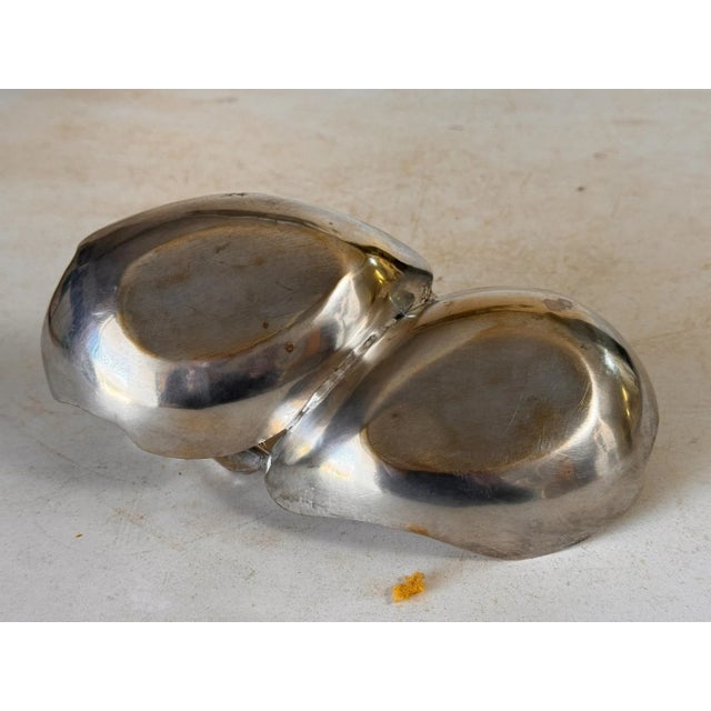 1970s Italian Vide Poche Soap Holder in Silvered Metal, 1970s For Sale - Image 5 of 6