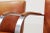 Mid 20th Century Mies Van Der Rohe for Knoll Flat Bar Brno Chair in Brushed Steel and Leather, 6 Left For Sale - Image 5 of 8