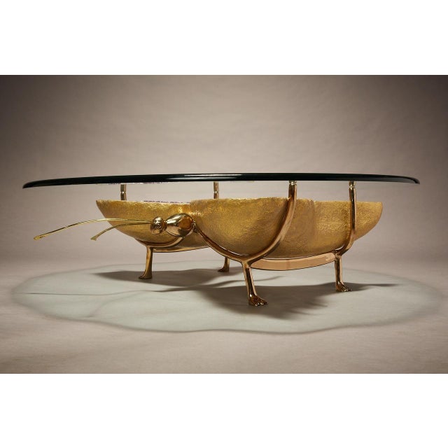 Amethyst Geode Butterfly Coffee Table For Sale - Image 9 of 12