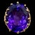 Contemporary 15 Carat Amethyst Cocktail Ring in 14 Karat Yellow Gold For Sale - Image 3 of 18