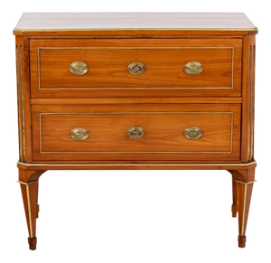 Antique Small Cherry Wood Chest of Drawers, 1800s