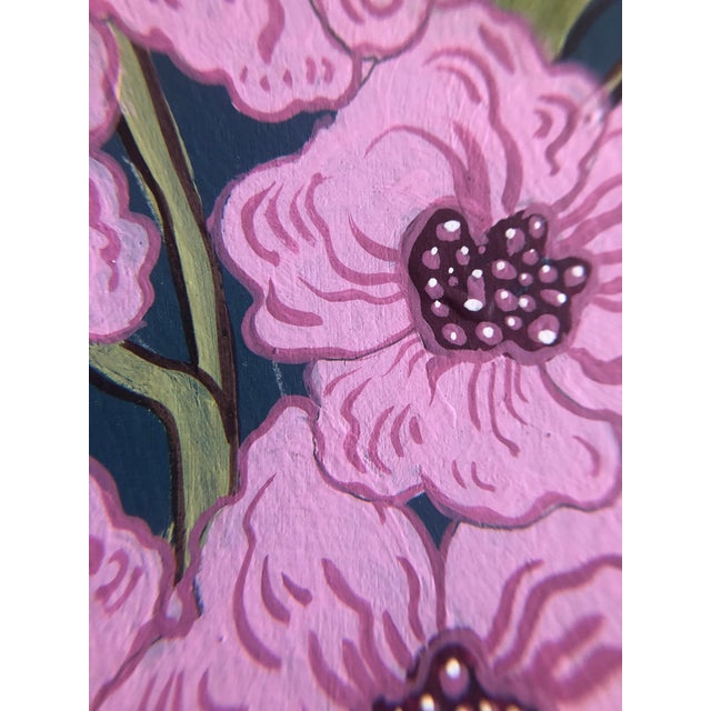 Contemporary "Beauty and the Beast" Original Acrylic on Wood Painting by Allison Cosmos For Sale - Image 3 of 8