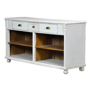 Rustic White Pine Counter, 1900 For Sale
