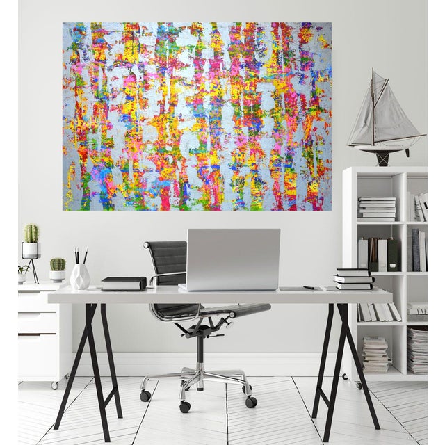 Expression With Silver 3.Modern Original Hand Painting. For Sale - Image 6 of 10