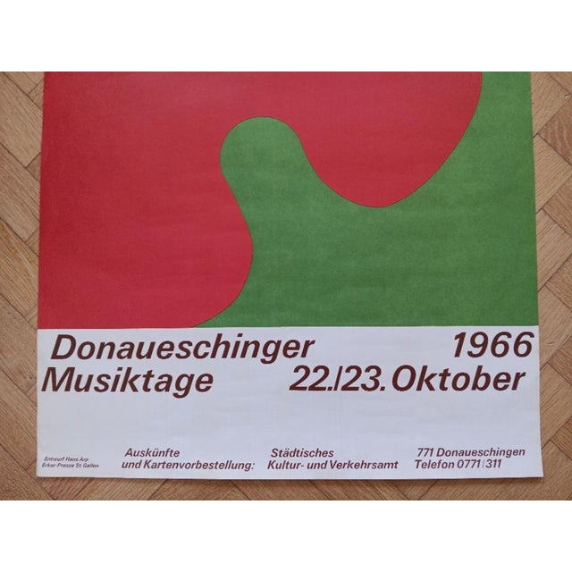Jean (Hans) ARP, Music Lovers Donaueschingen Poster, 1966, Original Lithograph For Sale - Image 5 of 9