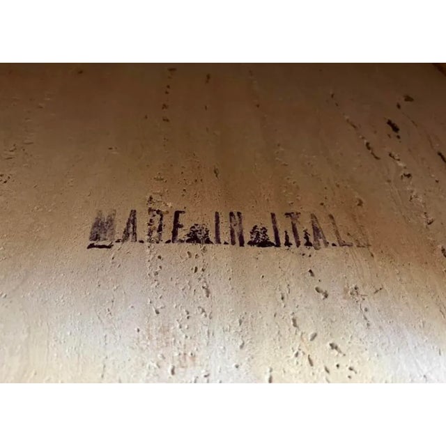 1970s Vintage Italian Marble Console Table For Sale - Image 12 of 13